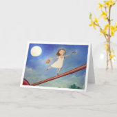 Carte margot and moon (Fleur jaune)