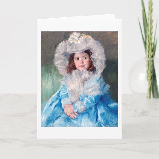 Carte Margot en bleu, Mary Cassatt (Devant)