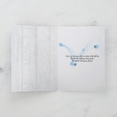 Carte marguerite ami fleur sur bois merci (Intérieur)