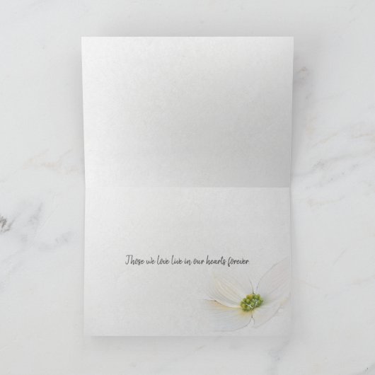 Carte marguerite blanche (Intérieur)