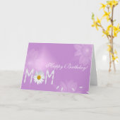 Carte Marguerite d'anniversaire pour la maman (Fleur jaune)