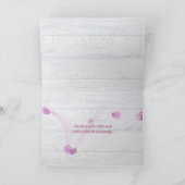 Carte marguerite dans le ruban pois polka dot (Intérieur)