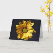 Carte Marguerite jaune de Gerbera (Fleur jaune)