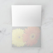 Carte Marguerite jaune et orange de Gerber (Intérieur)
