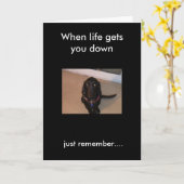 Carte marguerite, rappelez-vous... Quand la vie vous fai (Fleur jaune)