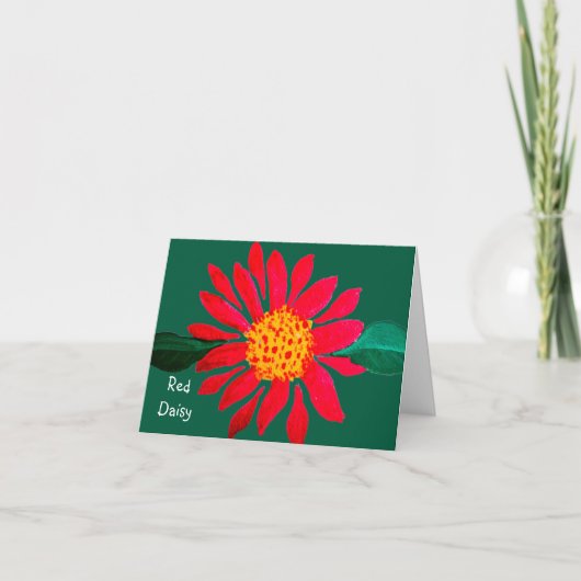 Carte Marguerite Rouge (Devant)