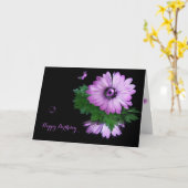 Carte marguerite violette Gerbera (Fleur jaune)