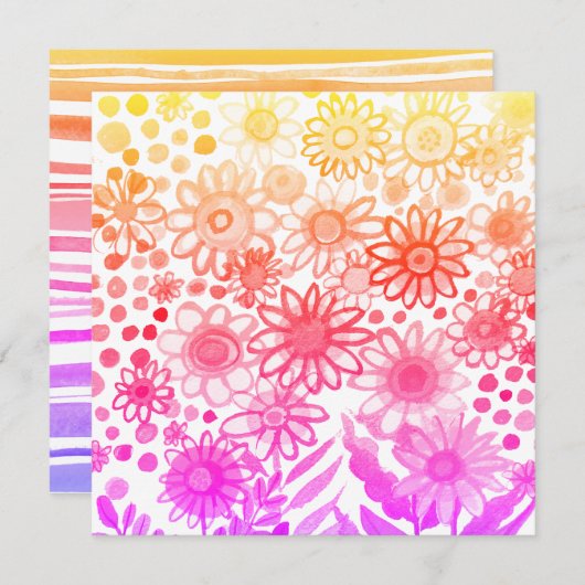 Carte Marguerites (Devant / Derrière)