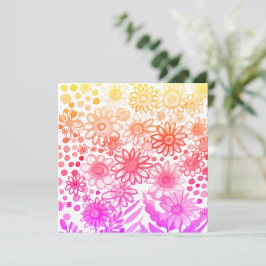 Carte Marguerites (Debout devant)