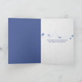 Carte marguerites blanches en jean bleu poche anniversai (Intérieur)