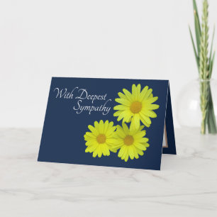 Carte Marguerites jaunes contre la sympathie des Arrière