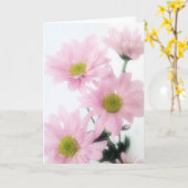Carte Marguerites roses (Fleur jaune)