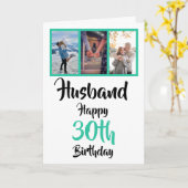 Carte Mari 30e anniversaire Photo moderne Collage (Fleur jaune)