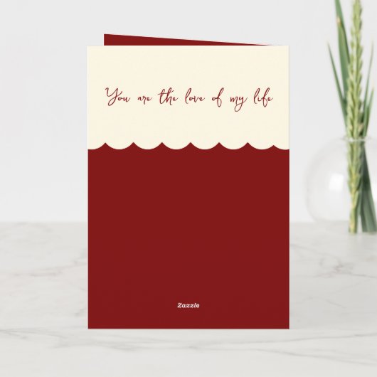 Carte Mari 40e anniversaire owls maroon bleu (Dos)