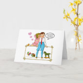 Carte Mari à la femme-Humour/anniversaire (Fleur jaune)