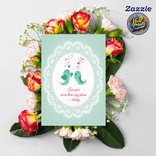 Carte Mari Amusant Saint-Valentin Amoureux Téléphone