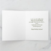 Carte Mari Anniversaire Amour mon coeur Bécasseau (Intérieur)