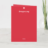 Carte Mari argent 25e anniversaire rouge (Dos)