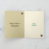 Carte Mari brun vert orange d'anniversaire (Intérieur)