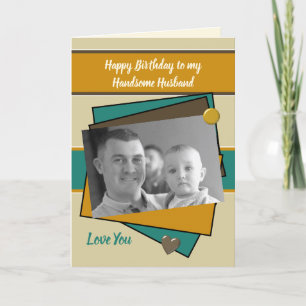 Carte Mari brun vert orange d'anniversaire