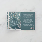 Carte Mari cardinal d'hiver moderne et Noël d'ami (Intérieur)