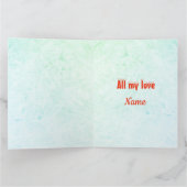 Carte Mari de Noël Joyeux Personnalisé (Intérieur)