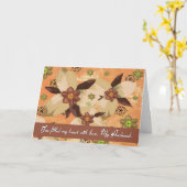 Carte Mari - Dernier adieu / Adieu - Floral (Fleur jaune)