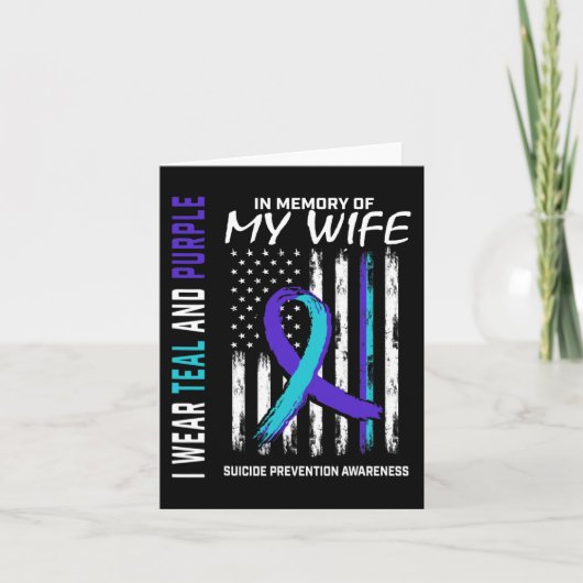 Carte Mari En Mémoire De Femme Suicide Sensibilisation P (Devant)