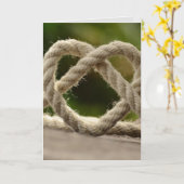 CARTE MARI ÉPOUSE SI CONTENTE QUE TU SOIS À MOI CORDE (Fleur jaune)