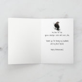 Carte Mari et ami Raven Bird Art (Intérieur)