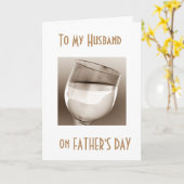 CARTE "MARI, FÊTONS-VOUS" FÊTE DES PÈRES (Fleur jaune)