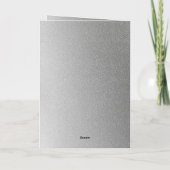 Carte Mari floral d'argent moderne 25e anniversaire (Dos)