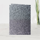 Carte Mari floral en argent chic 25e anniversaire (Dos)