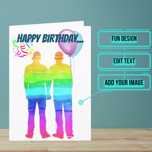 Carte Mari gay Anniversaire