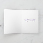 Carte Mari Joyeuses Pâques avec un Lapin Mignon (Intérieur)