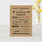 Carte Mari Joyeux Anniversaire Paroles de louanges (Fleur jaune)