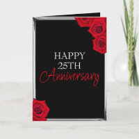 Mari noir et argent minimum 25e anniversaire