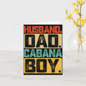 Carte Mari Papa Cabane Fête des Pères (Fleur jaune)