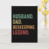 Carte Mari Papa Légende Apiculture Abeille (Fleur jaune)