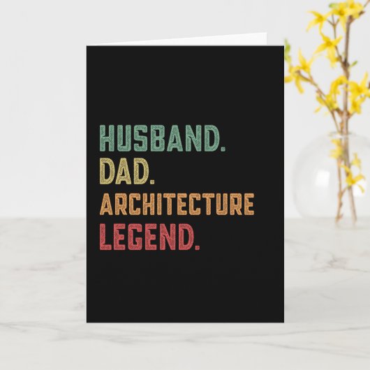 Carte Mari Papa Légende de l'architecture architecte (Fleur jaune)