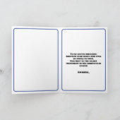 Carte Mari photo bleu et blanc amusant Anniversaire (Intérieur)