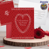 Carte Mari Romantique Rouge Saint Valentin