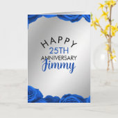 Carte Mari Rose Silver Classy 25e anniversaire (Fleur jaune)