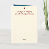 Carte Mari Ruby 40e anniversaire bleu (Dos)