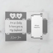 Carte Mari vous aime diamant 60e anniversaire gris (Intérieur)