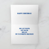 CARTE MARI *VOUS ÊTES UN TYPE DÉMODÉ* ANNIVERSAIRE (Intérieur)