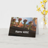 Carte MARIACHI BAND DIT HEUREUX 40e (Fleur jaune)