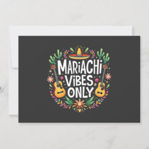 Carte Mariachi Vibes Uniquement Mexique Amateurs de musi