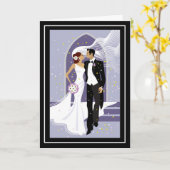 Carte mariage (Fleur jaune)