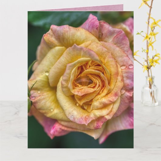 Carte mariage (Fleur jaune)